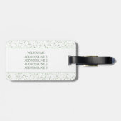 Étiquette À Bagage Tranches d'été de pastèque avec texte personnalisé (Dos horizontal)