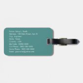 Étiquette À Bagage Tranquil Island Paradise Labadee Haïti (Dos horizontal)