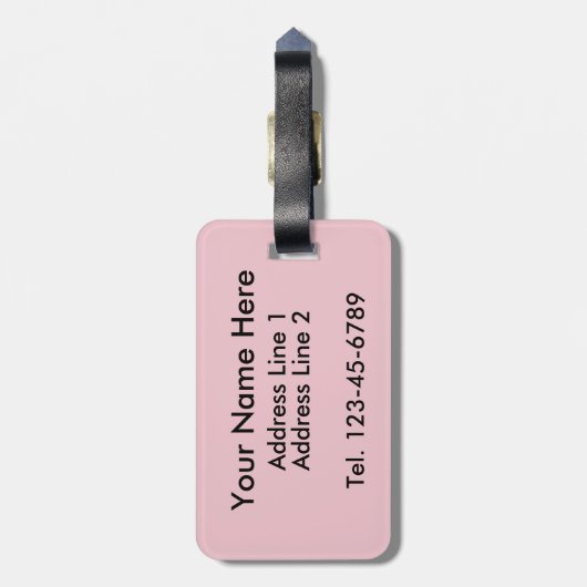 Étiquette À Bagage Tranquille en souris mignonne Pois personnalisés (Dos Vertical)