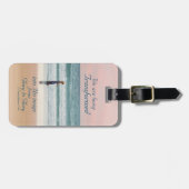 Étiquette À Bagage Transformé en sa Bible d'image, Giron Beach (Devant horizontal)