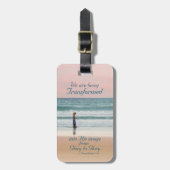 Étiquette À Bagage Transformé en sa Bible d'image, Giron Beach (Devant Vertical)