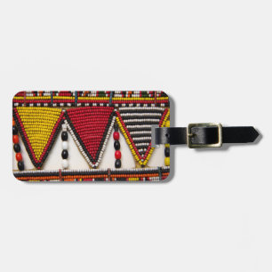 Étiquette À Bagage Travail de perles tribal Maasai
