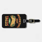 Étiquette À Bagage Travailler pour Tacos (Devant horizontal)