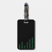 Étiquette À Bagage Travailler pour Tacos (Dos Vertical)