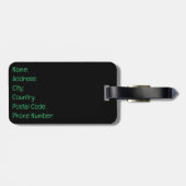 Étiquette À Bagage Travailler pour Tacos (Dos horizontal)