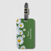 Étiquette À Bagage Travailleur social à la retraite, fleurs, (Devant Vertical)