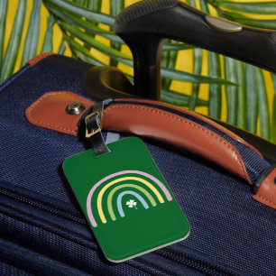 Étiquette À Bagage Trèfle à quatre feuilles Arc-en-ciel Fête de la Sa