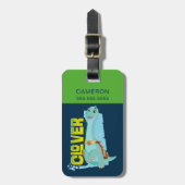 Étiquette À Bagage Trèfle | Dino Ranch (Devant Vertical)