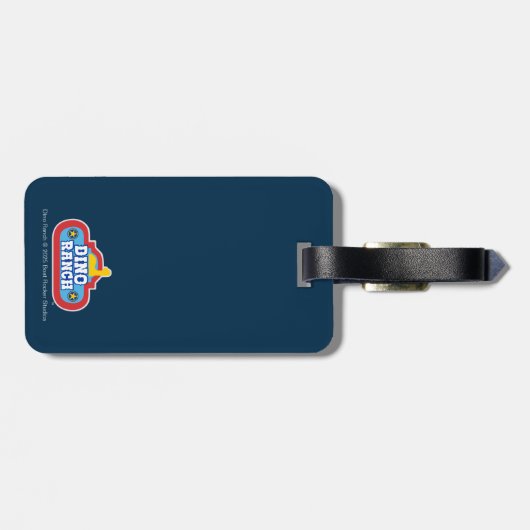 Étiquette À Bagage Trèfle | Dino Ranch (Dos horizontal)