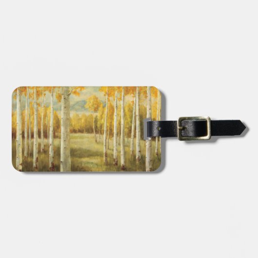 Étiquette À Bagage Trembles en automne (Devant horizontal)