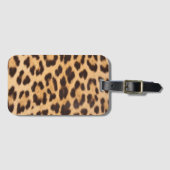 Étiquette À Bagage trendy stylislisi wild safari leopard print (Devant Horizontal)