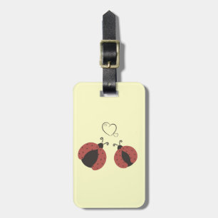 Étiquette À Bagage Très chic et tendance, les coccinelles en amour