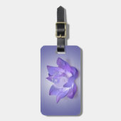 Étiquette À Bagage Très Peri Lotus et Yin Yang (Devant Vertical)