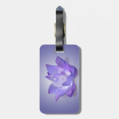 Étiquette À Bagage Très Peri Lotus et Yin Yang (Dos Vertical)