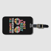 Étiquette À Bagage Très Probable D'Être Avec Mes Chiens Tous Enseigna (Devant Horizontal)