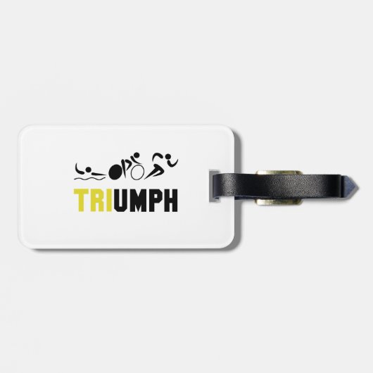 Étiquette À Bagage Tri Triumph (Dos horizontal)