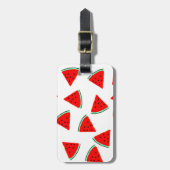 Étiquette À Bagage Triangles Motifs de pastèque (Devant Vertical)