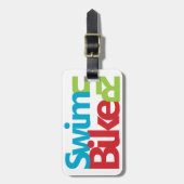 Étiquette À Bagage Triathlon cool et design unique (Devant Vertical)