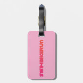 Étiquette À Bagage Triathlon cool et design unique (Dos Vertical)