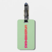 Étiquette À Bagage Triathlon cool et design unique (Dos Vertical)