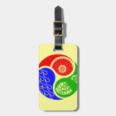 Étiquette À Bagage Triathlon TRI Yin Yang (Devant Vertical)