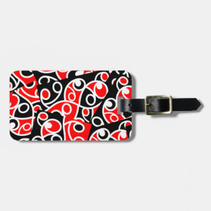 Étiquette À Bagage Tribal maori Kowhaiwhai Nouvelle-Zélande