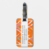 Étiquette À Bagage Tribal Orange II (Dos Vertical)