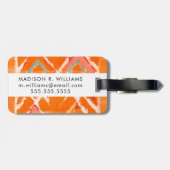 Étiquette À Bagage Tribal Orange II (Dos horizontal)