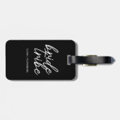 Étiquette À Bagage Tribe de mariée | Destination Mariage Flower Girl (Dos horizontal)