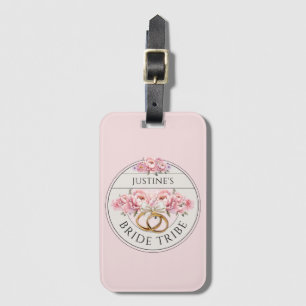 Étiquette À Bagage Tribu de mariée fleurs personnalisées