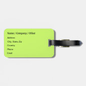 Étiquette À Bagage Tricot drôle (Dos horizontal)