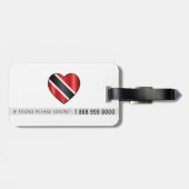 ÉTIQUETTE À BAGAGE TRINI 868 BLANC (Dos horizontal)