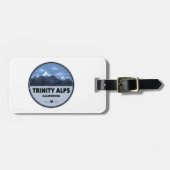 Étiquette À Bagage Trinity Alps California Camping (Devant horizontal)