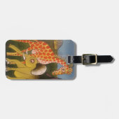 Étiquette À Bagage Trio d'art africain (Devant horizontal)