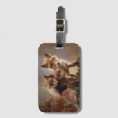 Étiquette À Bagage Triplés renards (Devant Vertical)