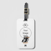 Étiquette À Bagage Trois adorables Puffin debout ensemble Carton (Devant Vertical)