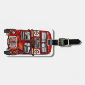 Étiquette À Bagage Trois autobus (Devant horizontal)