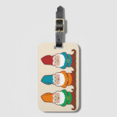 Étiquette À Bagage Trois Gnomes (Devant Vertical)