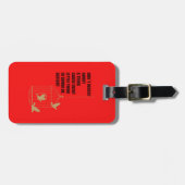 Étiquette À Bagage Trois petits oiseaux (Devant horizontal)