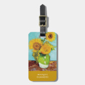 Étiquette À Bagage Trois tournfleurs | Vincent van Gogh (Devant Vertical)