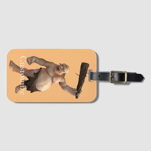 Étiquette À Bagage Troll moche Thunder_Cove (Devant Horizontal)