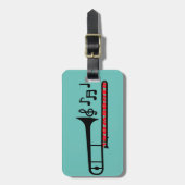 Étiquette À Bagage Tromboner (Devant Vertical)