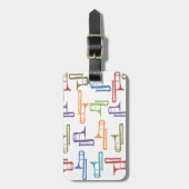 Étiquette À Bagage Trombones (Devant Vertical)