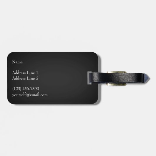 Étiquette À Bagage Trompe L'oeil Violon & Bow Coque d'instruments de (Dos horizontal)