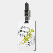 Étiquette À Bagage Trompette (Devant Vertical)