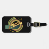 Étiquette À Bagage Trompette de Deco (Devant horizontal)