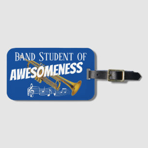 Étiquette À Bagage Trompette TAG NOM DE Coque D'Instrument