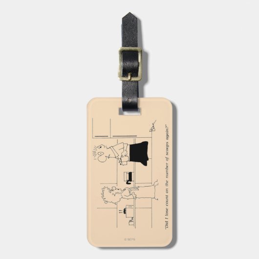 Étiquette À Bagage Trop de café (Devant Vertical)