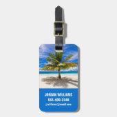 Étiquette À Bagage Tropical Beaches | Bora Bora, French Polynesia (Devant Vertical)