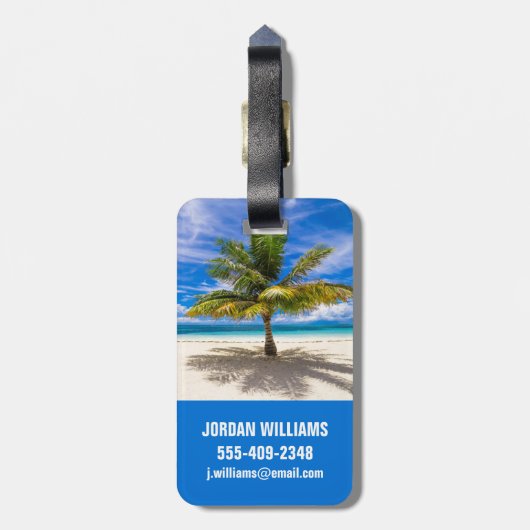 Étiquette À Bagage Tropical Beaches | Bora Bora, French Polynesia (Dos Vertical)